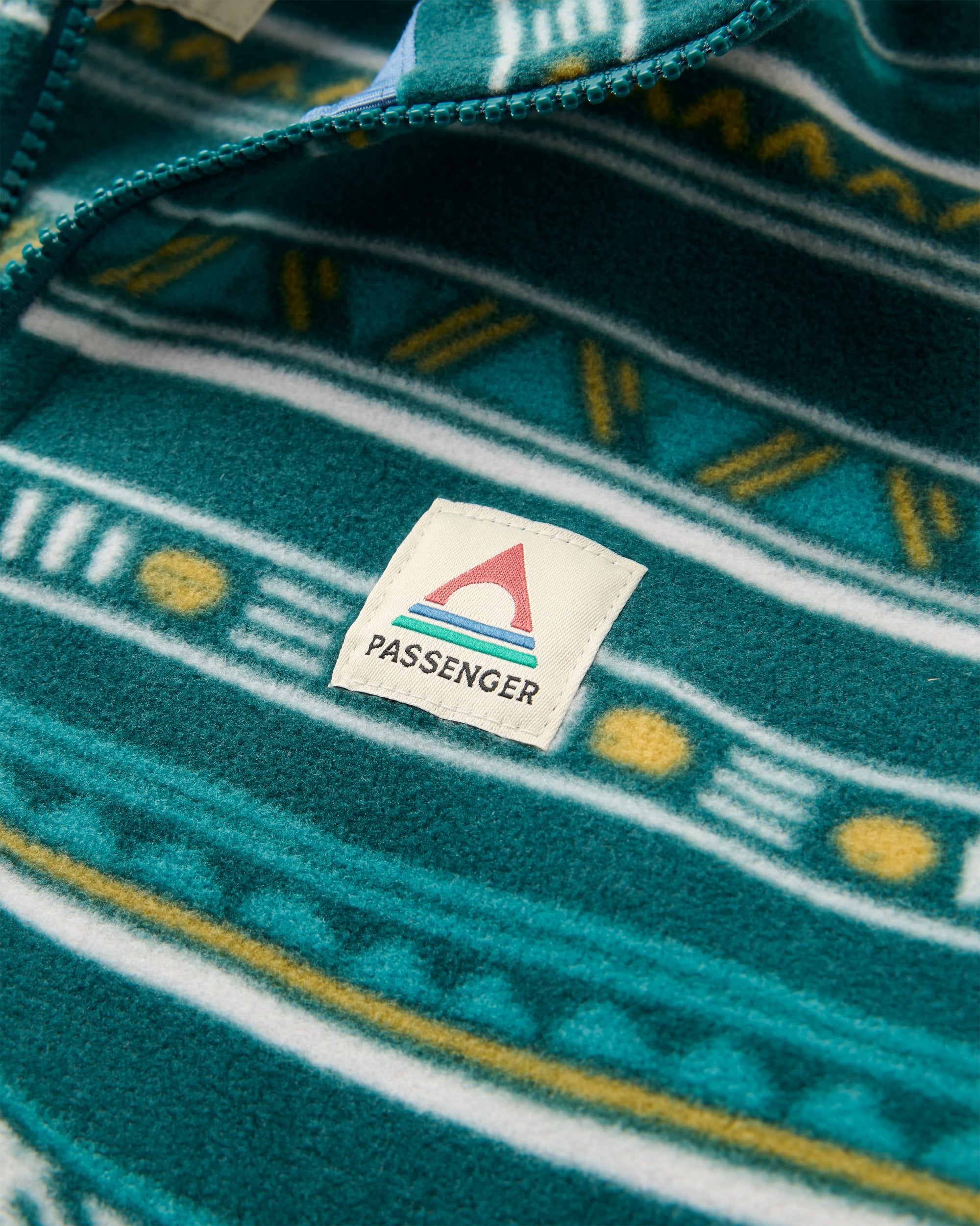 Ayla Micro Polartec® Fleece Geo Stripe Mediterranean – Passenger