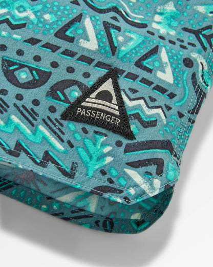 Cruiser Netplus® Recycled 19" Boardshort - Elemental Geo Arctic - Flatlay