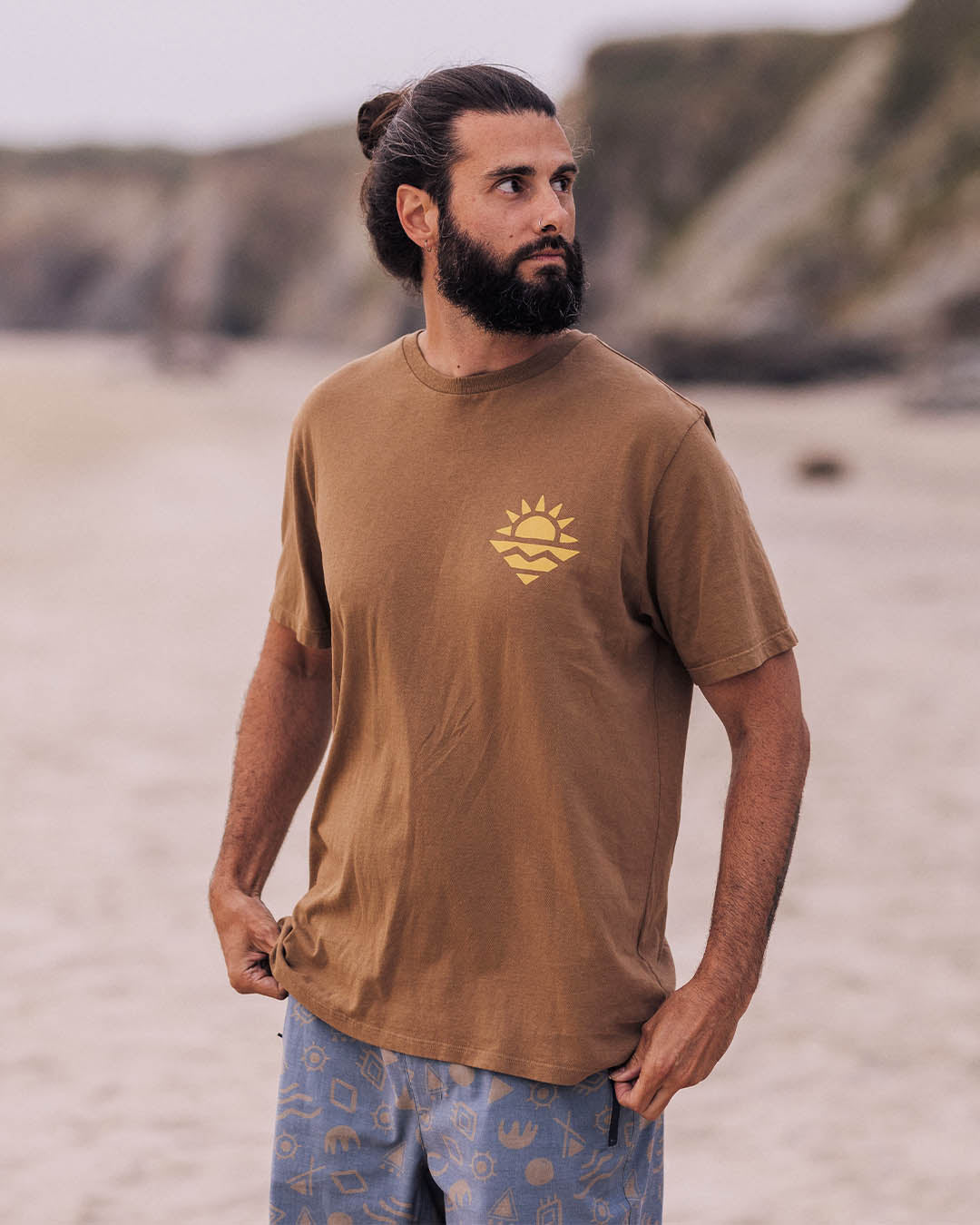 Skiff Recycled Cotton T-Shirt - Toffee