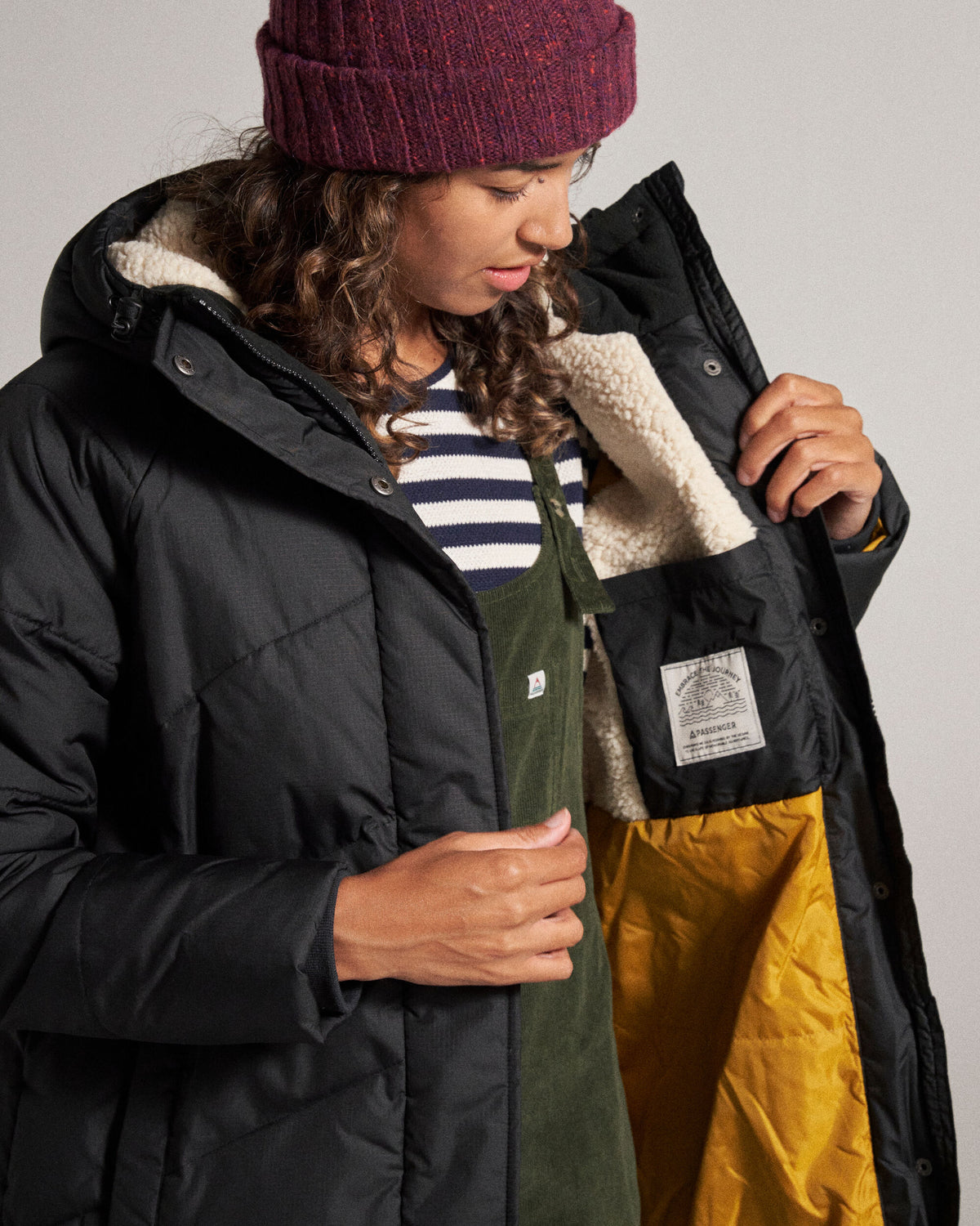 Tasman Long Insulated Jacket - Black - Studio Model
