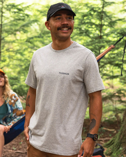 Roamer Men's Recycled Cotton T-Shirt - Grey Marl - Lifestyle