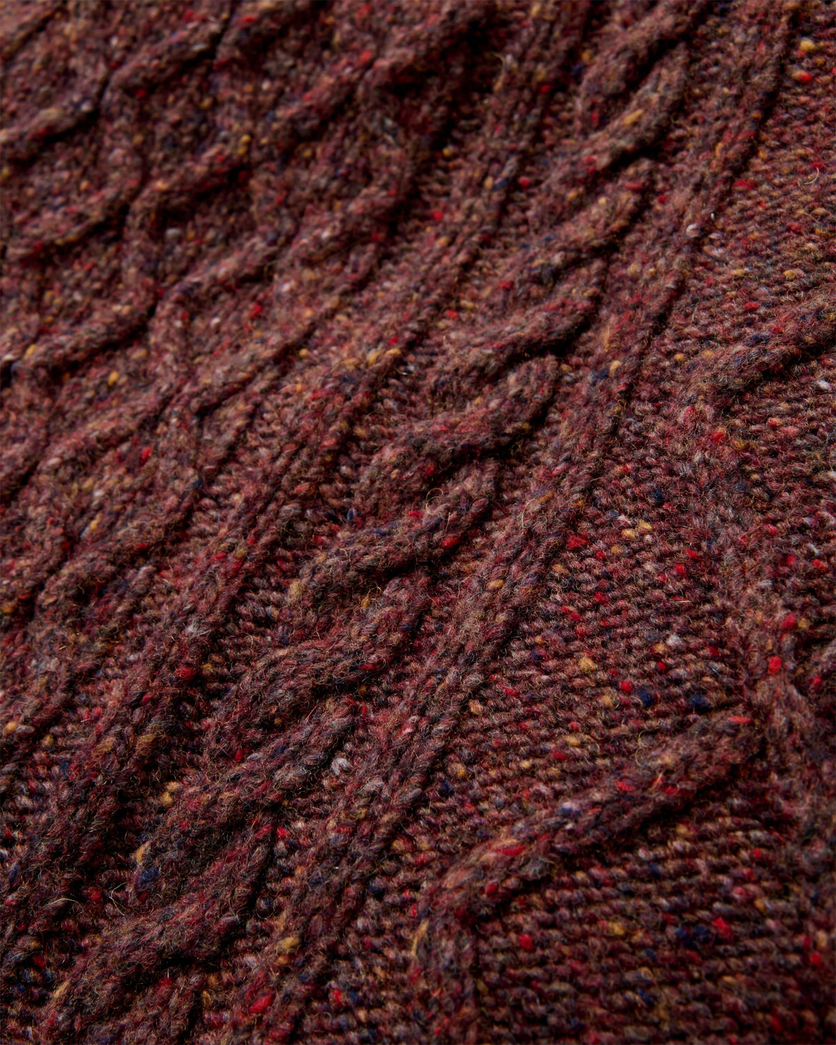 Sandbar Merino Blend Knitted Jumper - Brambleberry - Flatlay