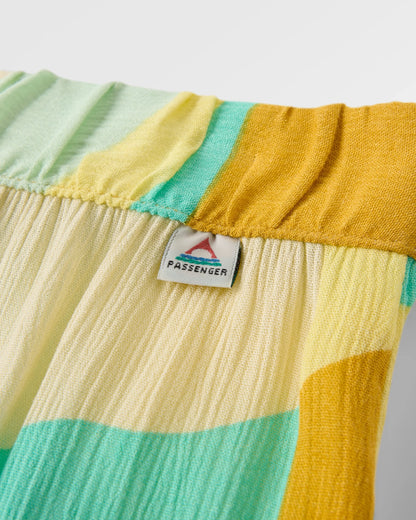 Hannah Skirt - Vista Patchwork Yellow - Flatlay