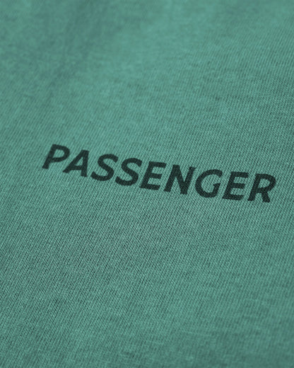 Roamer Recycled Cotton T-Shirt - Deep Ocean - Flatlay