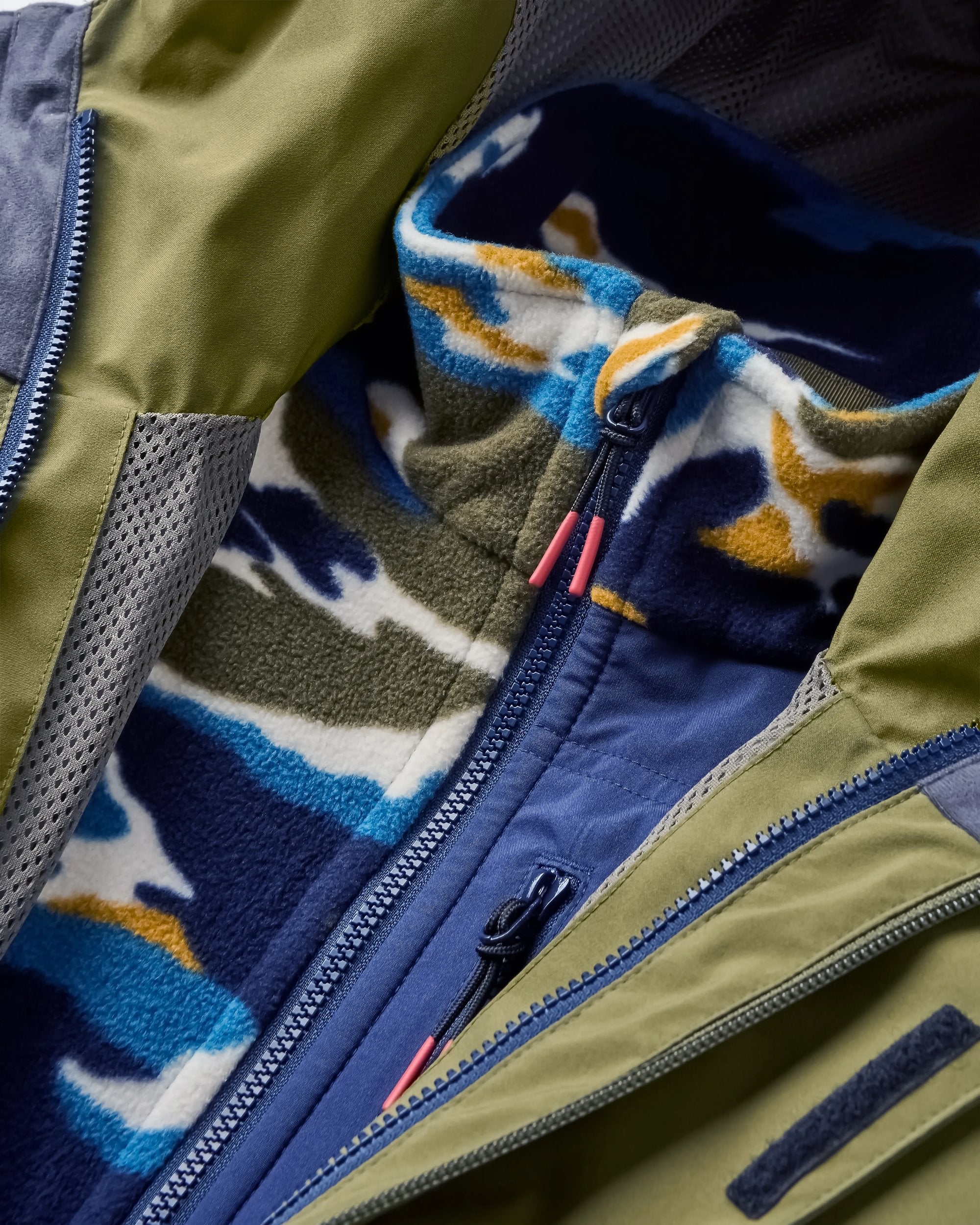 Graniteridge Recycled Waterproof 3 in 1 Jacket - Khaki - Flatlay