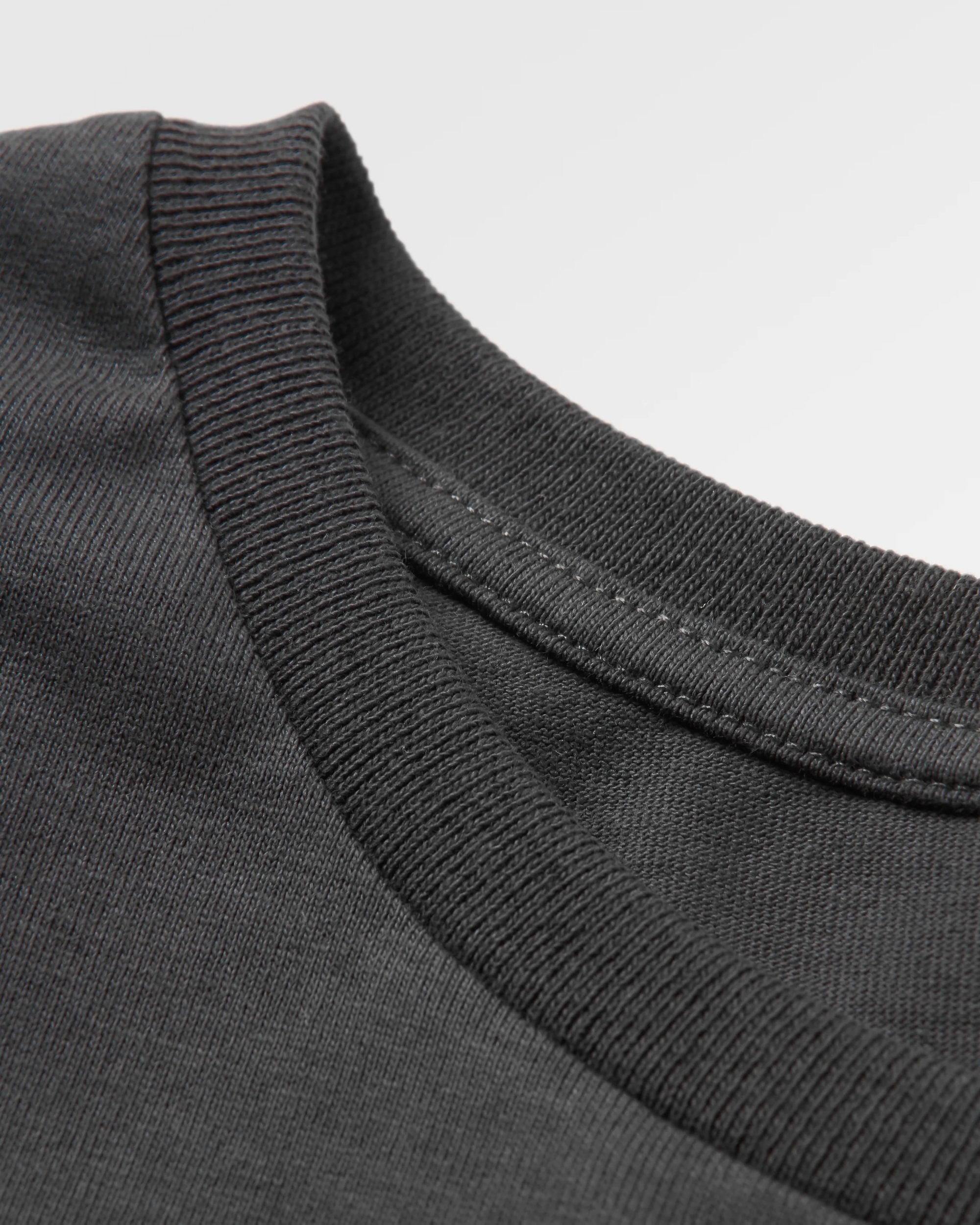 Rambler Recycled Cotton T-Shirt - Black - Flatlay