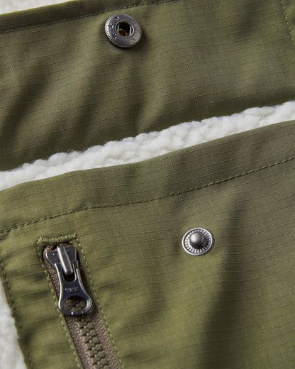 Valiant Deep-Pile Sherpa Fleece - Off White - Flatlay