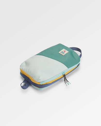 Packing Cube 9L - Spearmint/Deep Ocean - Flatlay