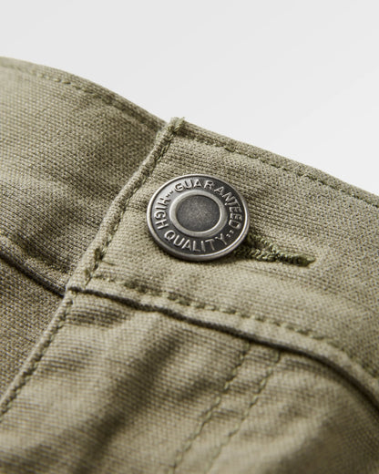 Horizon Comfort Chino - Dusty Olive - Flatlay