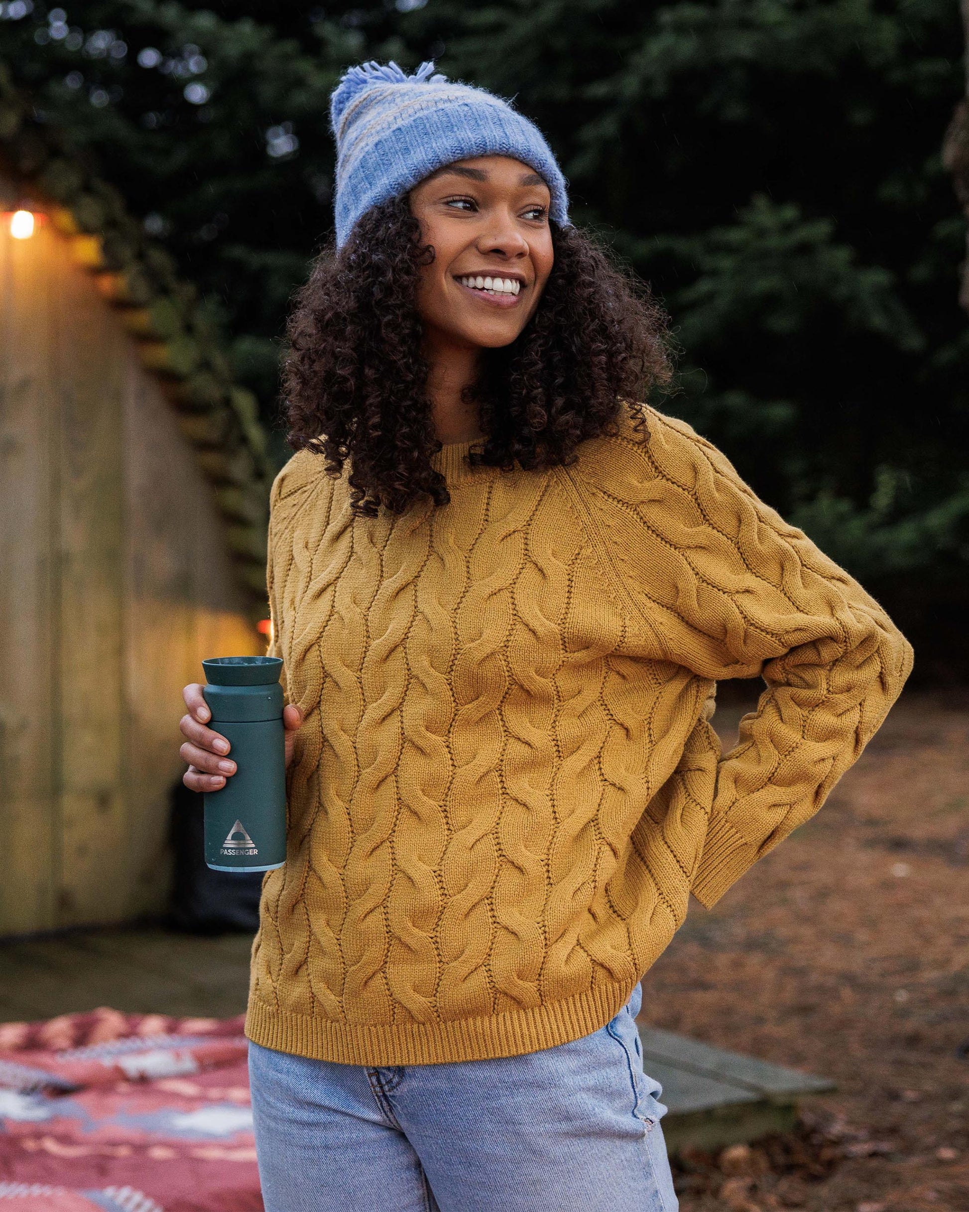 Comfort Organic Knitted Jumper Mustard Gold – Passenger