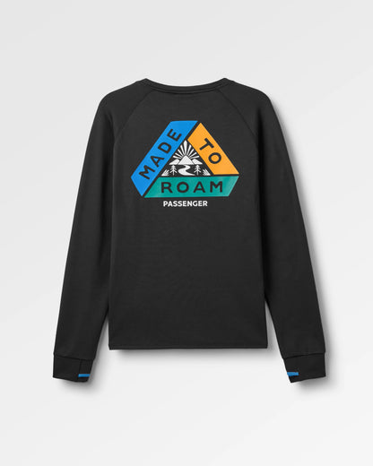 Alpine Recycled Base Layer LS T-Shirt - Black - Flatlay