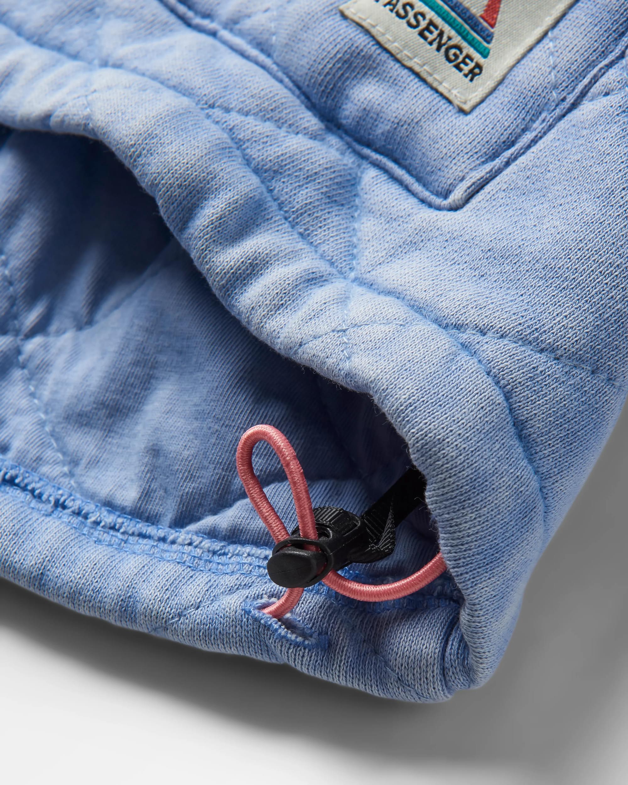 Clementine Quilted Zip-Through - Cornflower - Flatlay