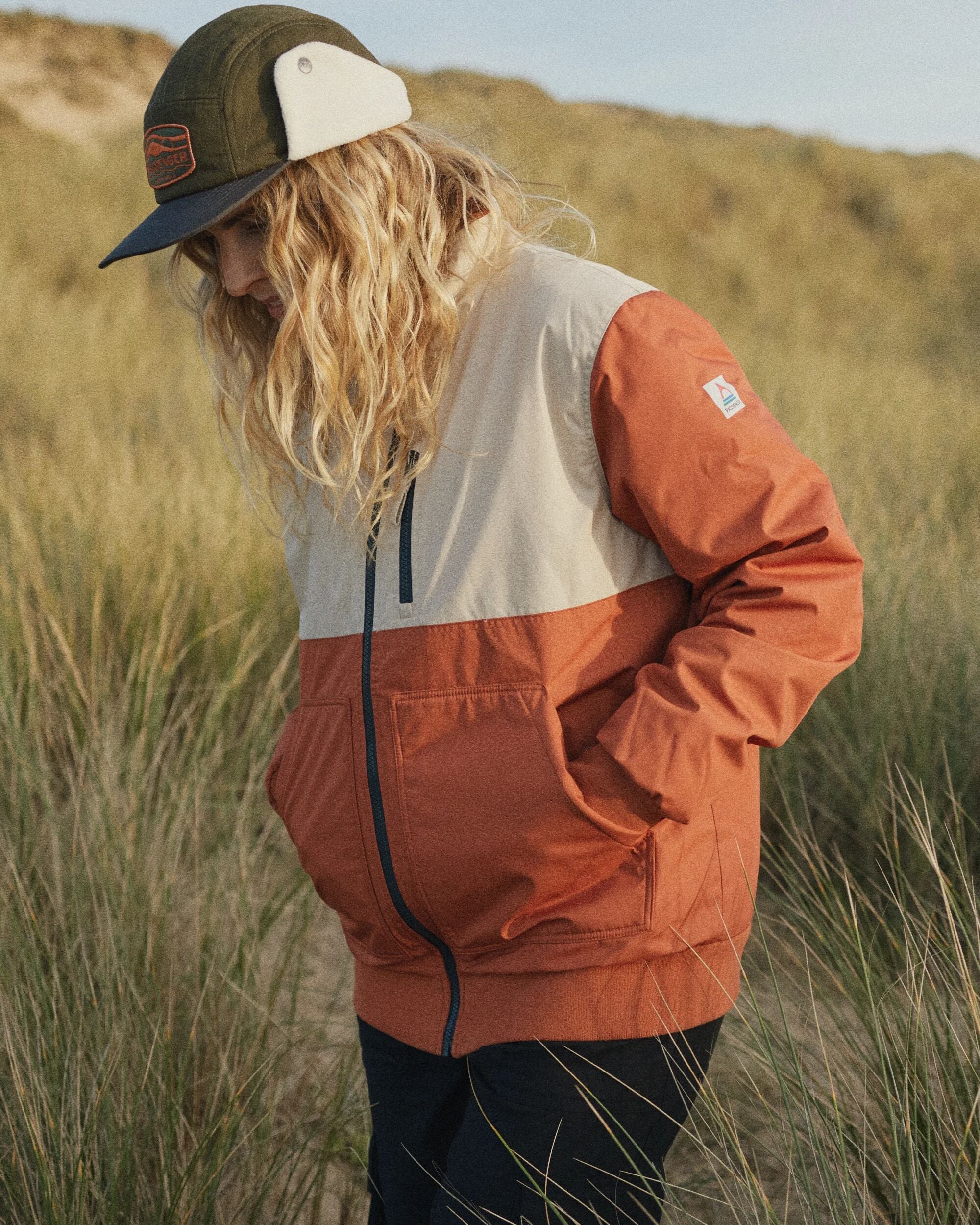 Finn Recycled Polar Fleece Lined Jacket - Baked Clay - Lifestyle