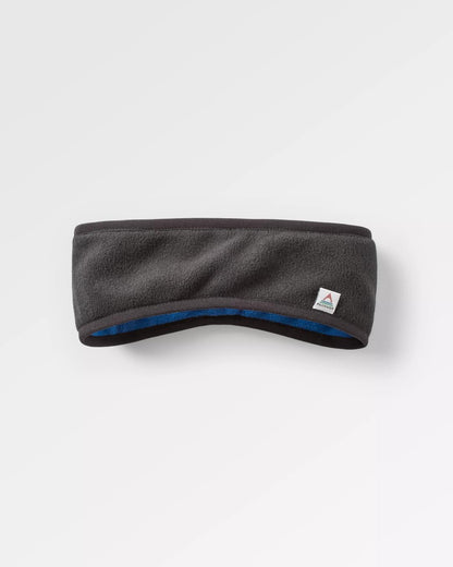 Larch Recycled Polar Fleece Headband - Black - Flatlay