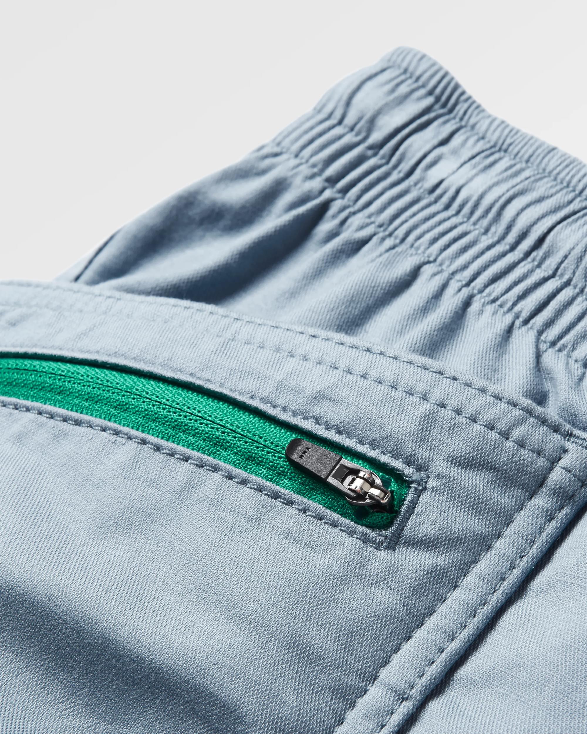 Basswood Organic Cotton Short - Faded Denim - Flatlay