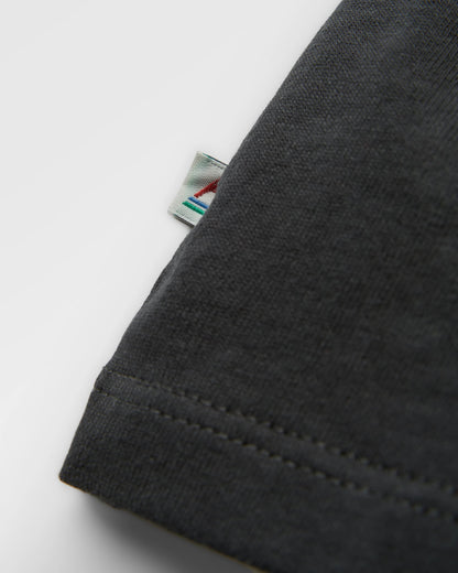 Papercut Recycled Cotton LS T-Shirt - Black - Flatlay