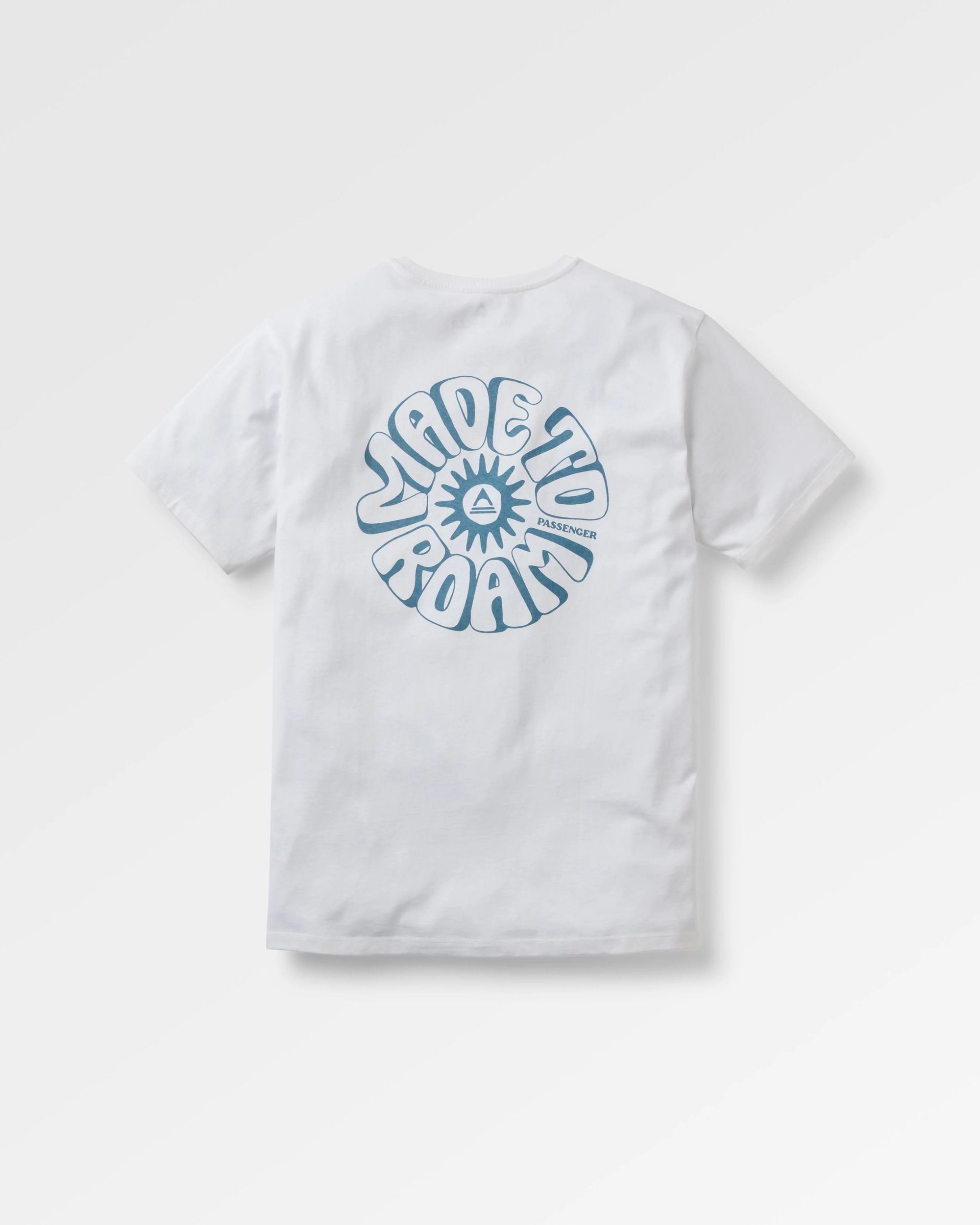 Easy Days Recycled Cotton T-Shirt - White - Flatlay