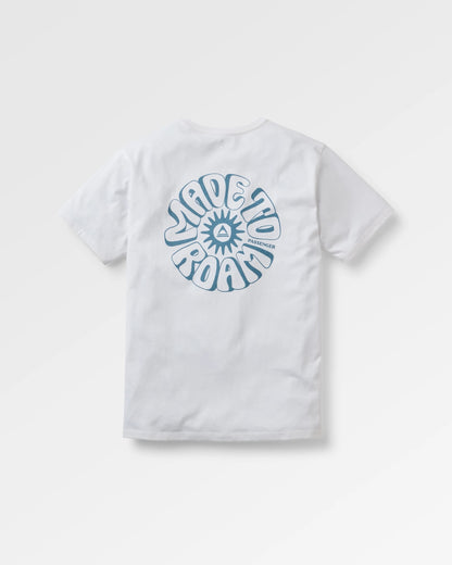 Easy Days Recycled Cotton T-Shirt - White - Flatlay