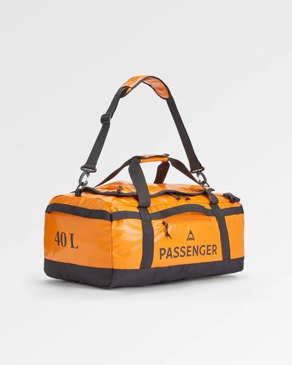 Roamer Recycled 40L Duffel Bag - Sunrise Orange - Flatlay
