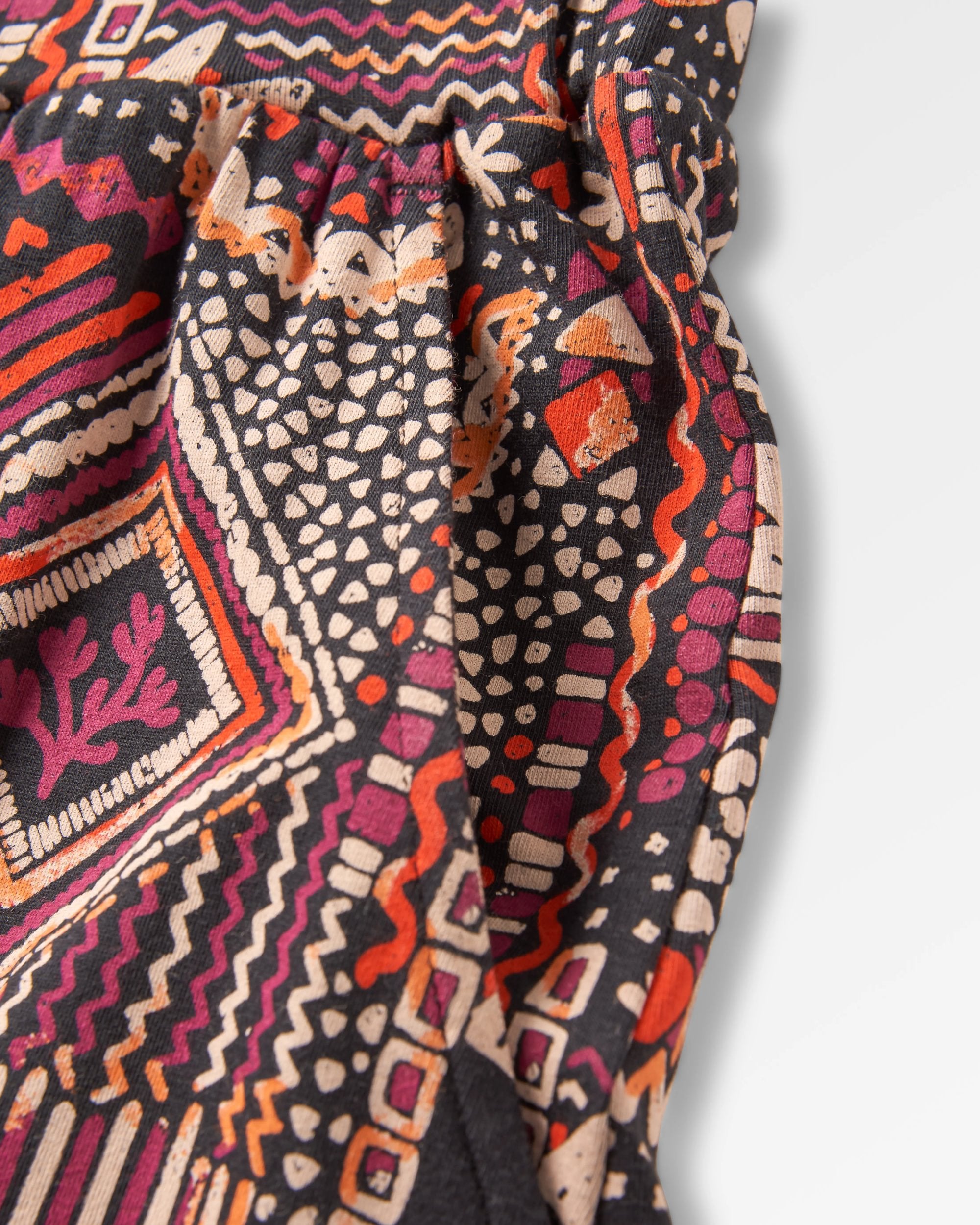 Day Dream Recycled Trouser - Vintage Patchwork Black/Multi - Flatlay