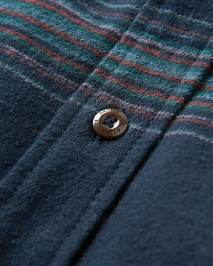 Backcountry Stripe Shirt - Black Stripe - Flatlay