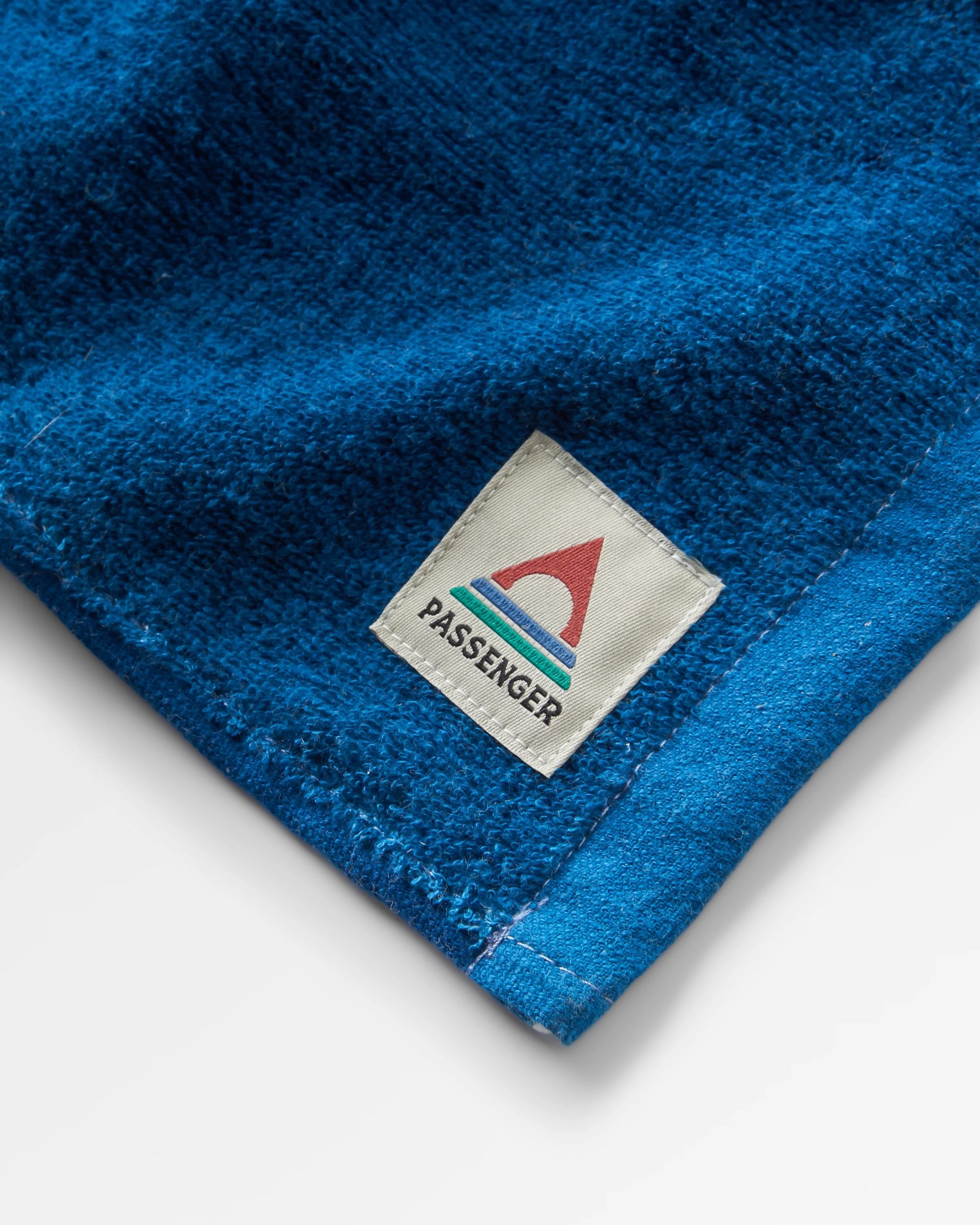 Tideline Organic Cotton Beach Towel - Cornflower - Flatlay