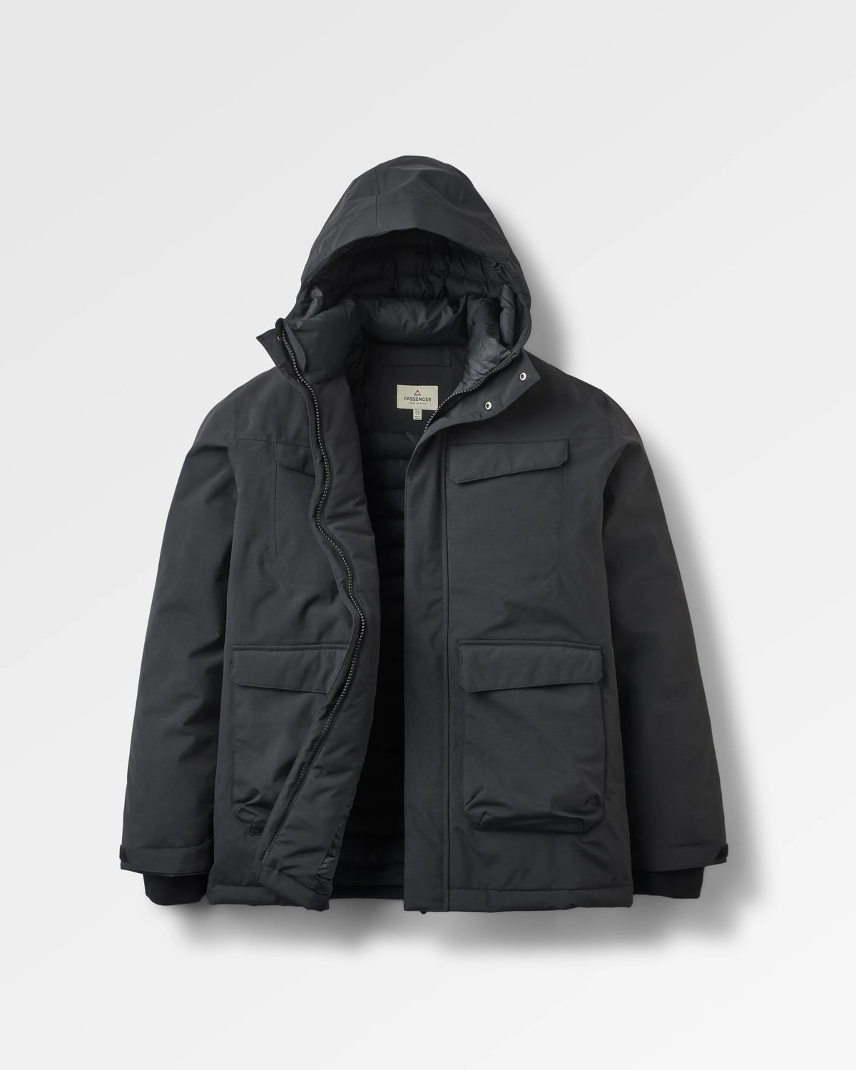 Explorer Waterproof Down Parka - Black - Flatlay
