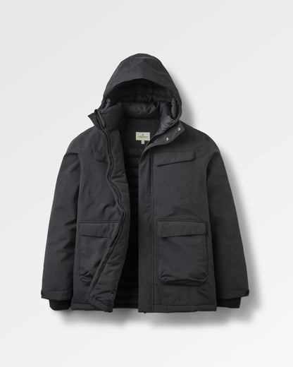 Explorer Waterproof Down Parka - Black - Flatlay