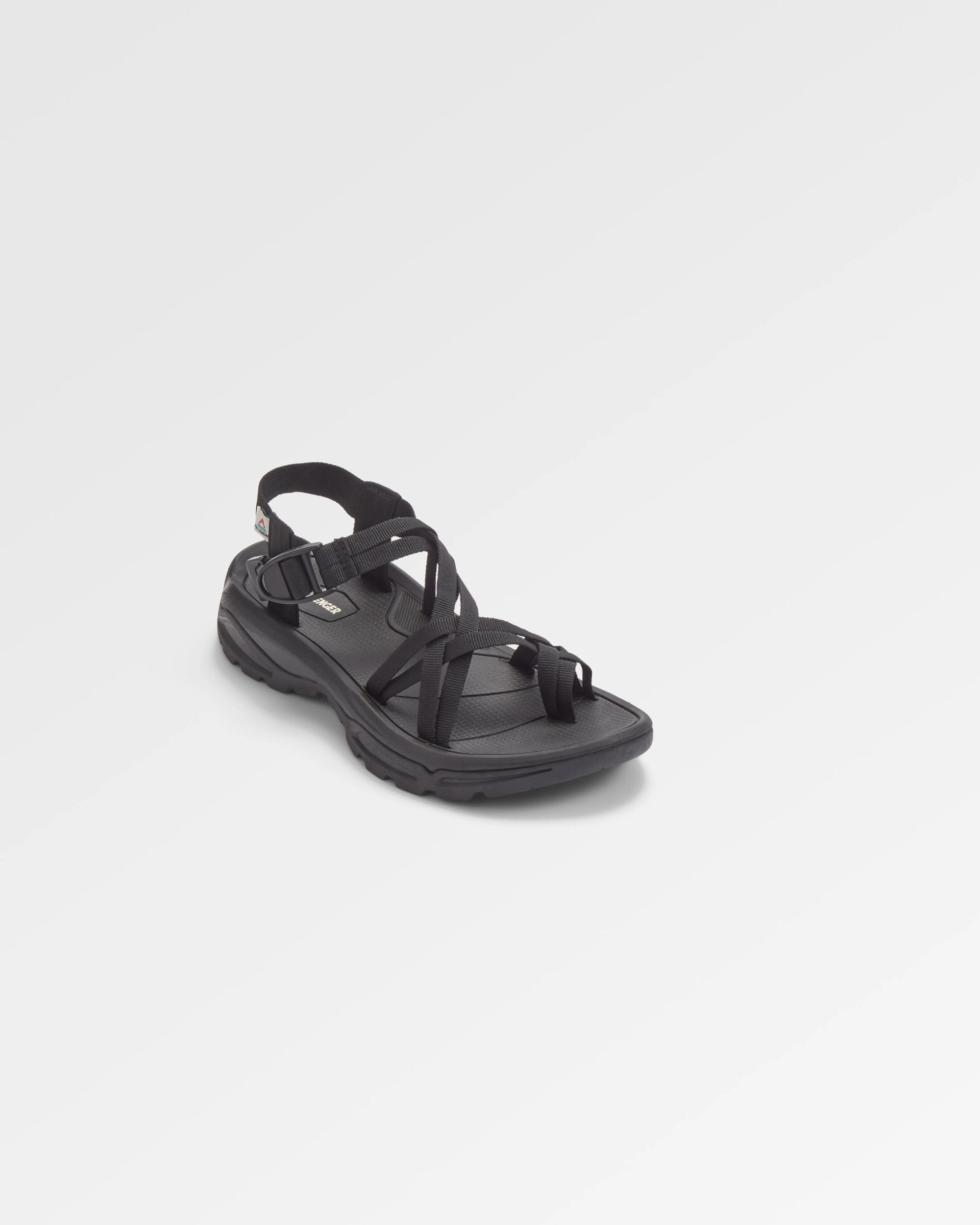 Atlas Roam Sandal - Black - Flatlay