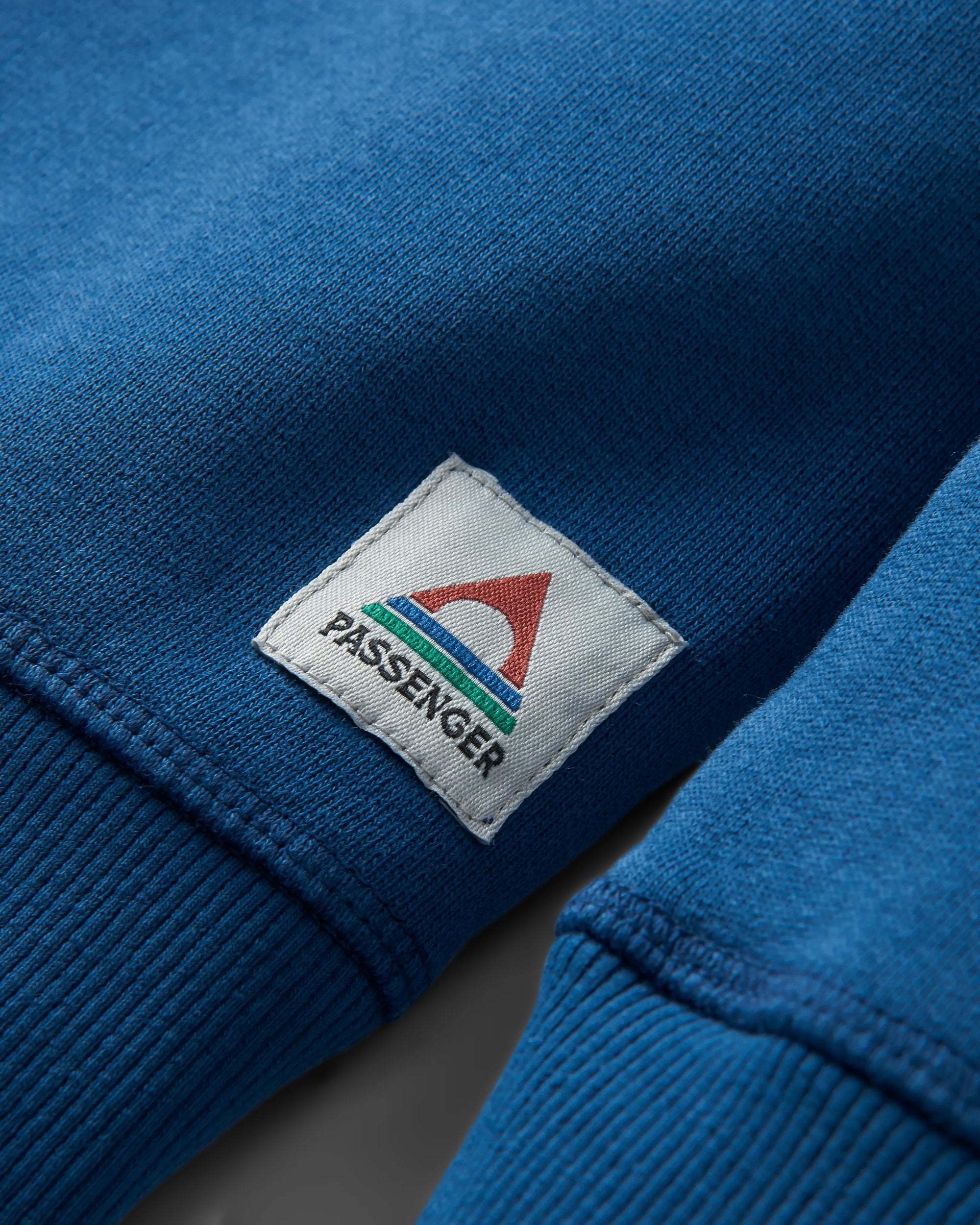 Heritage Recycled Cotton Sweatshirt - Dark Denim - Flatlay