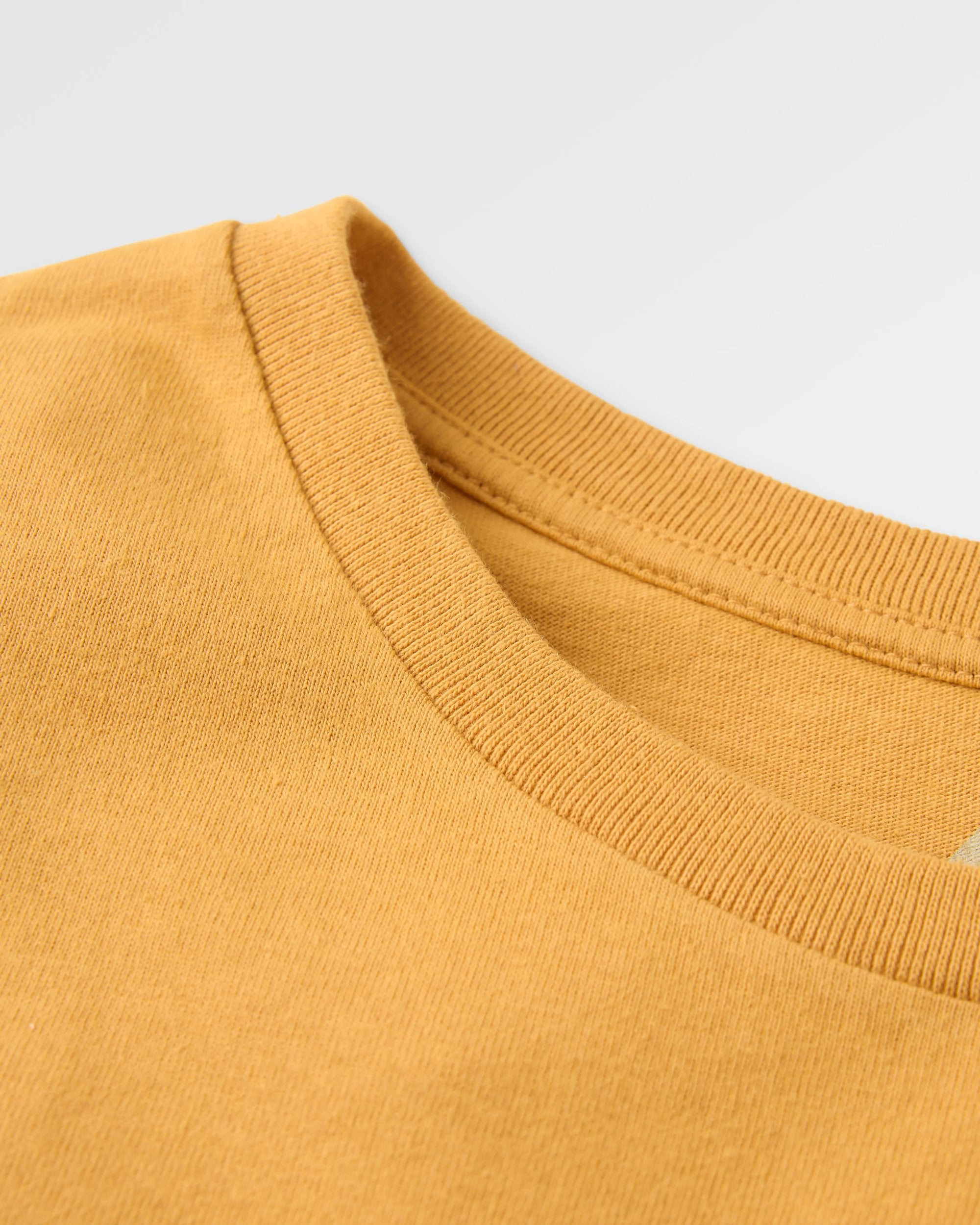 Passenger Recycled Cotton T-Shirt - Spruce Yellow - Flatlay