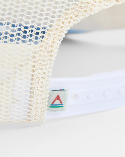 Dawning Organic Cotton Trucker Cap - Faded Denim - Flatlay