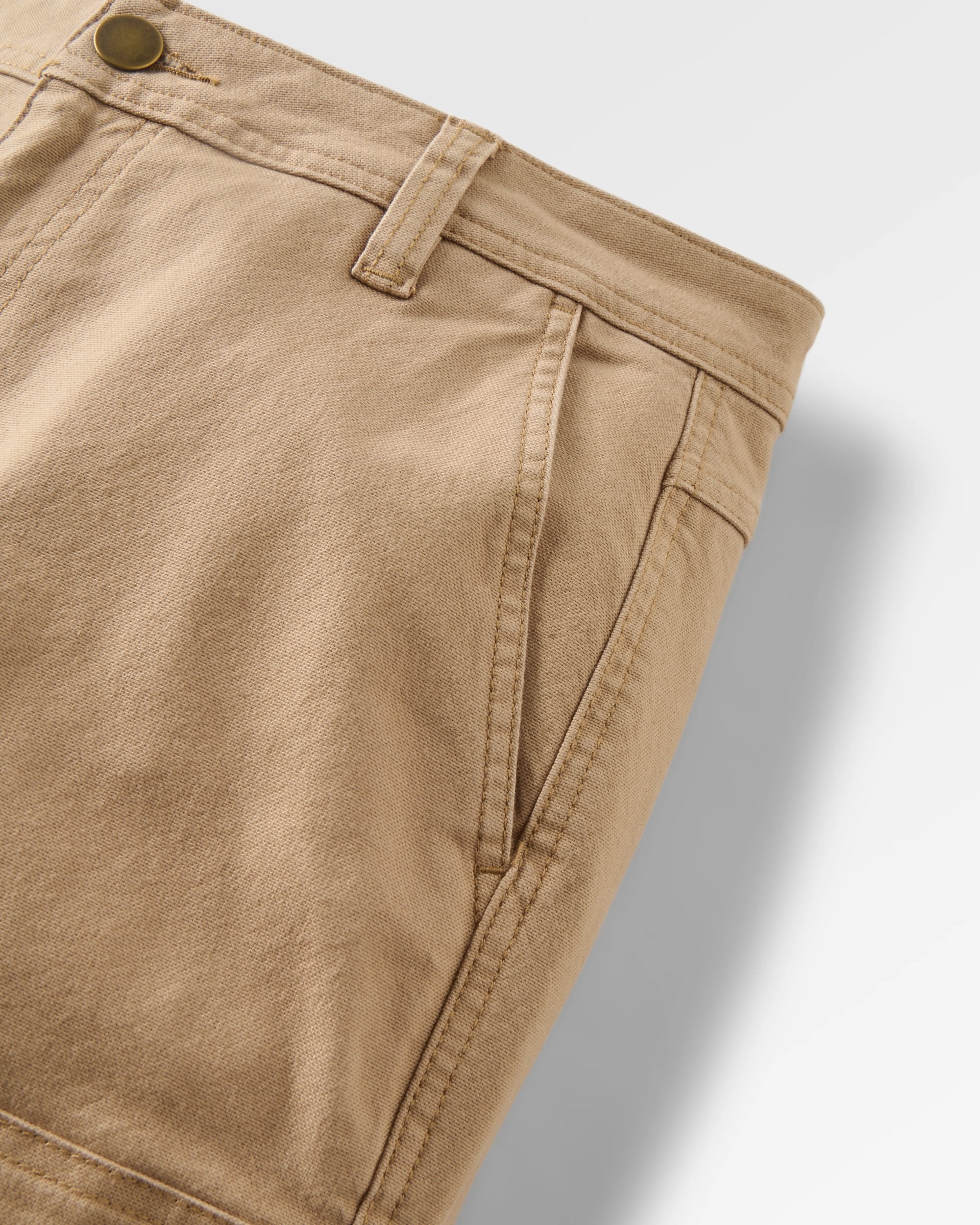 Vantage Organic Cotton Trouser - Biscuit - Flatlay