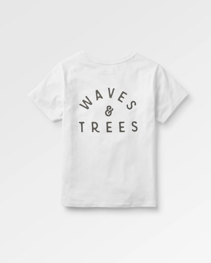 Penida Recycled Cotton T-Shirt - White - Flatlay