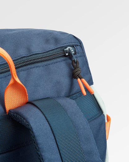 Boondocker Recycled 32L Backpack - Rich Navy/Surf Spray/Moonlight Blue - Flatlay