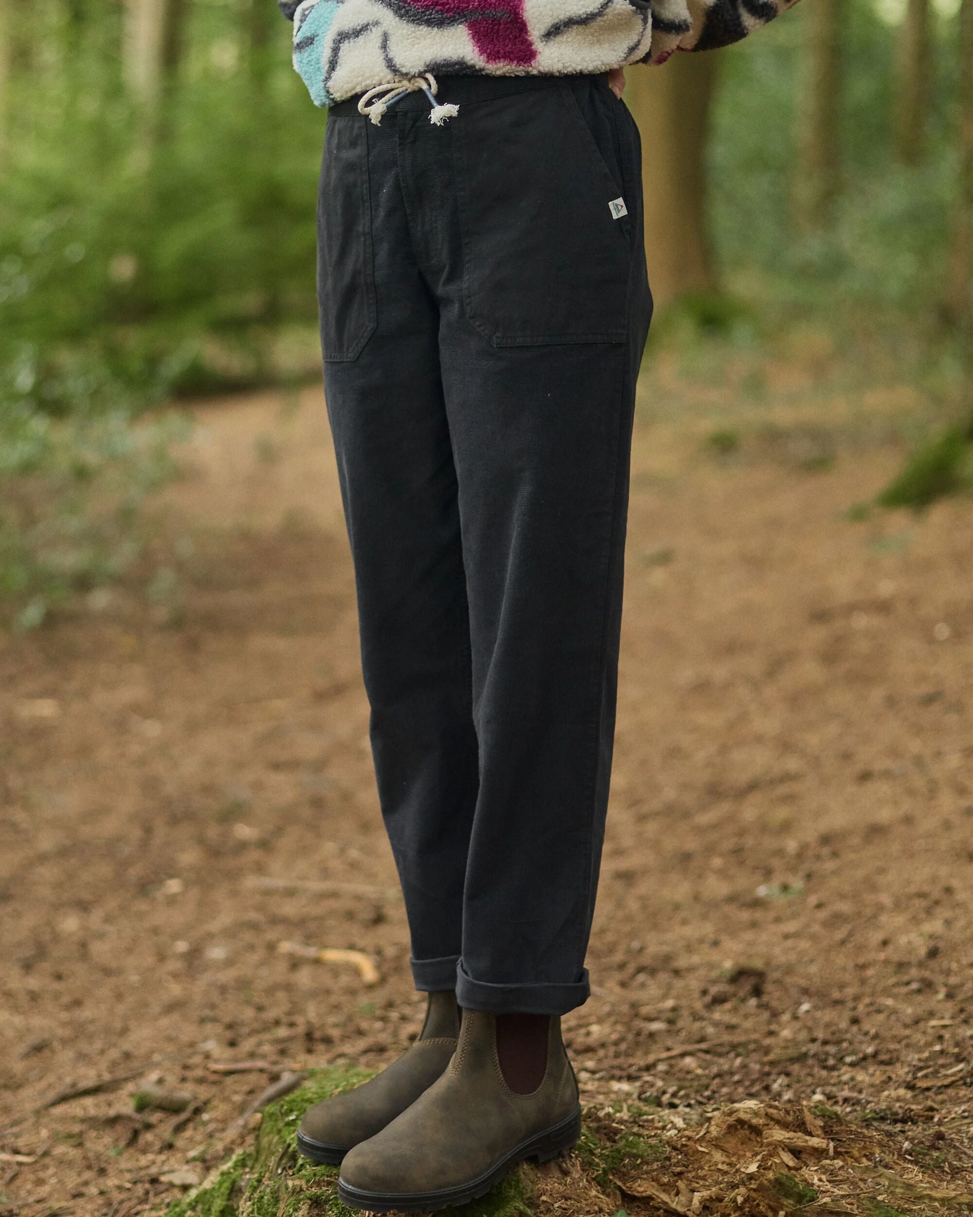 Avian Cord Trouser - Black - Lifestyle