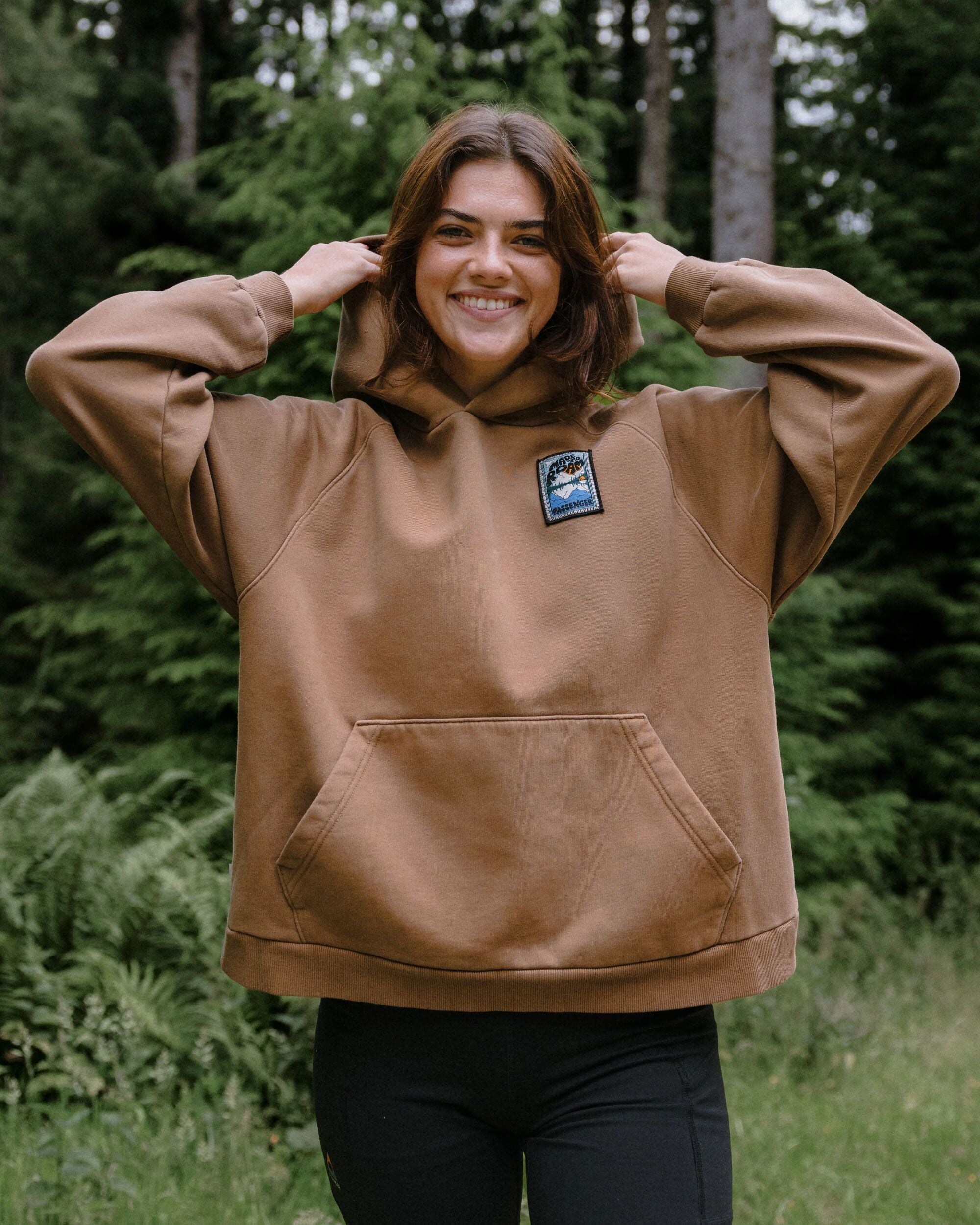 Downtime Heavyweight Hoodie - Caramel Brown - Lifestyle