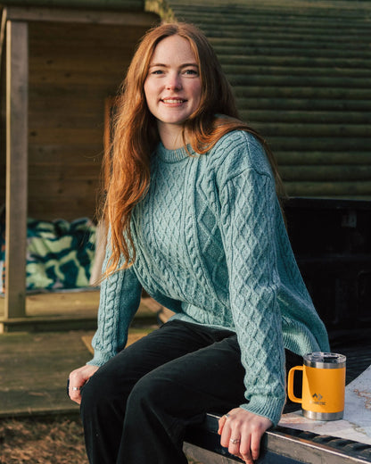 Juniper Recycled Knitted Jumper - Arctic - Lifestyle