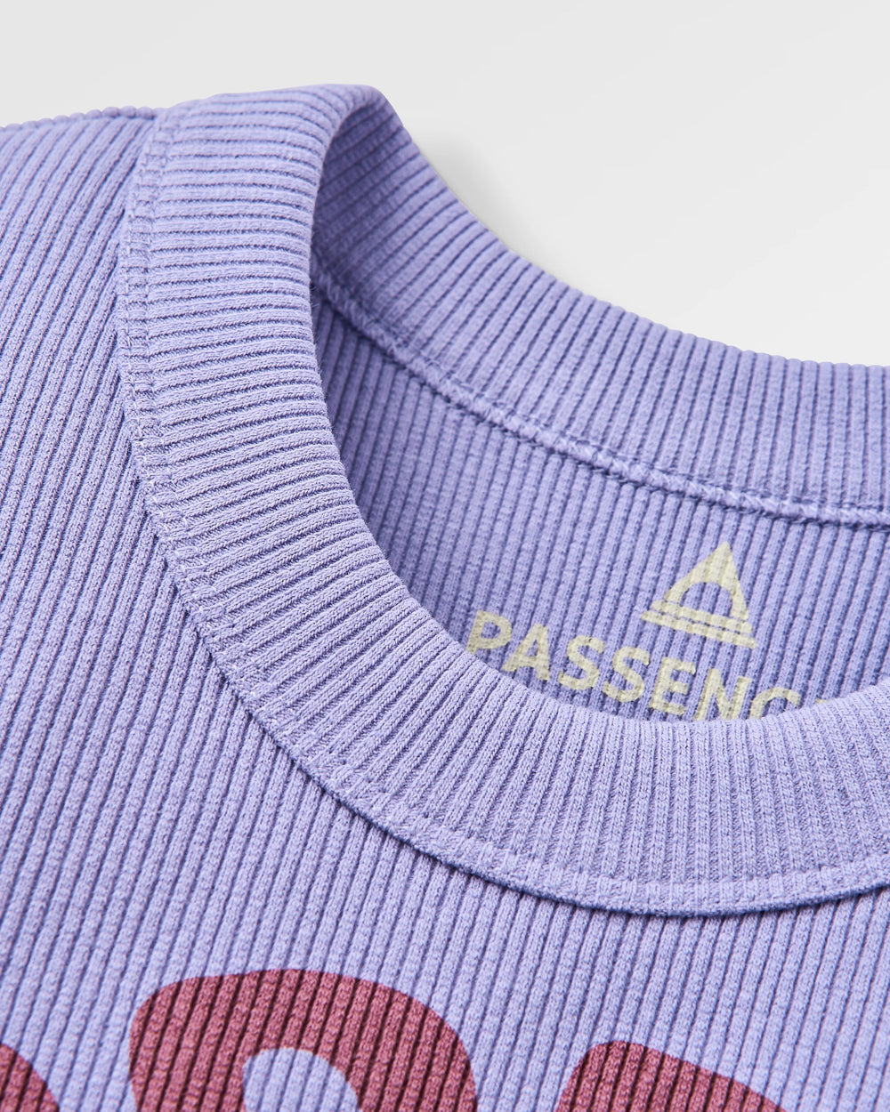 Easy Days Ribbed Graphic Cropped Vest Retro Purple – Passenger