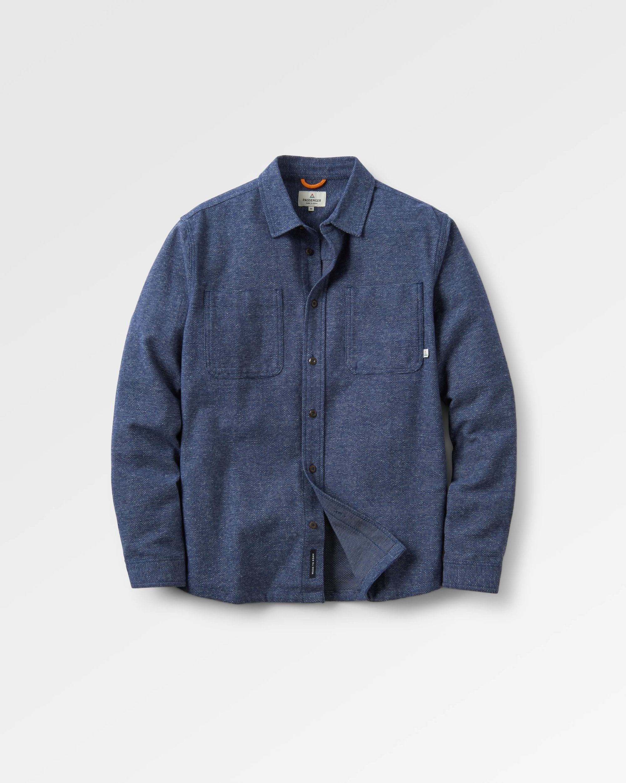 Backcountry Flannel Shirt - Rich Navy/Birch - Flatlay
