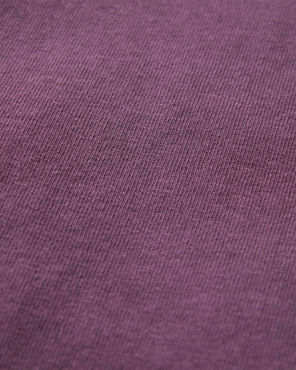 Guided Recycled Cotton T-Shirt - Deep Plum - Flatlay