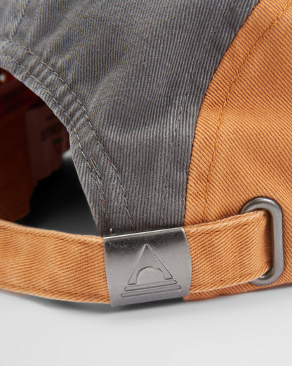 Roamer Recycled 5 Panel Cap - Storm Grey Multi - Flatlay