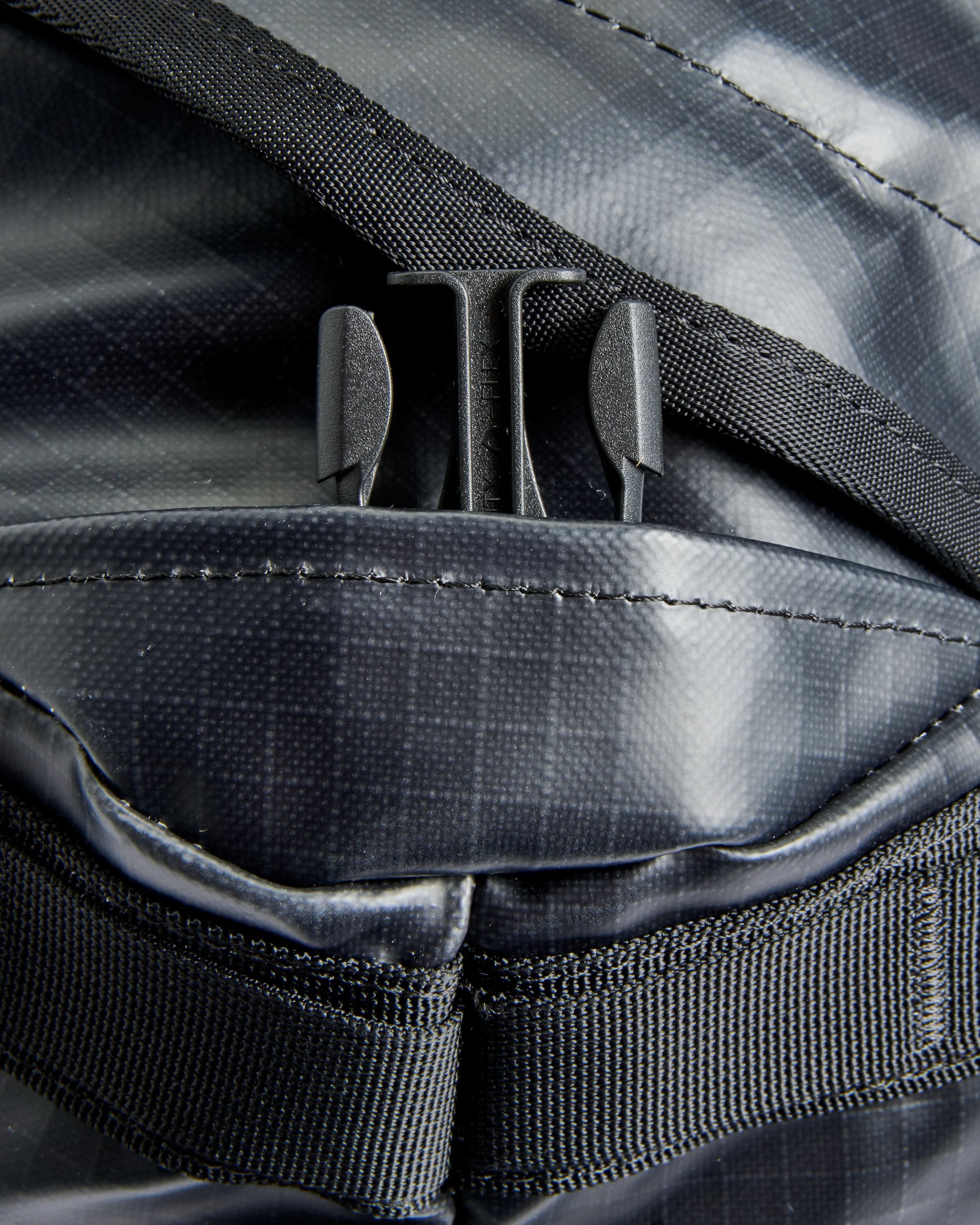 Roamer Recycled 80L Duffel Bag - Phantom Black - Flatlay