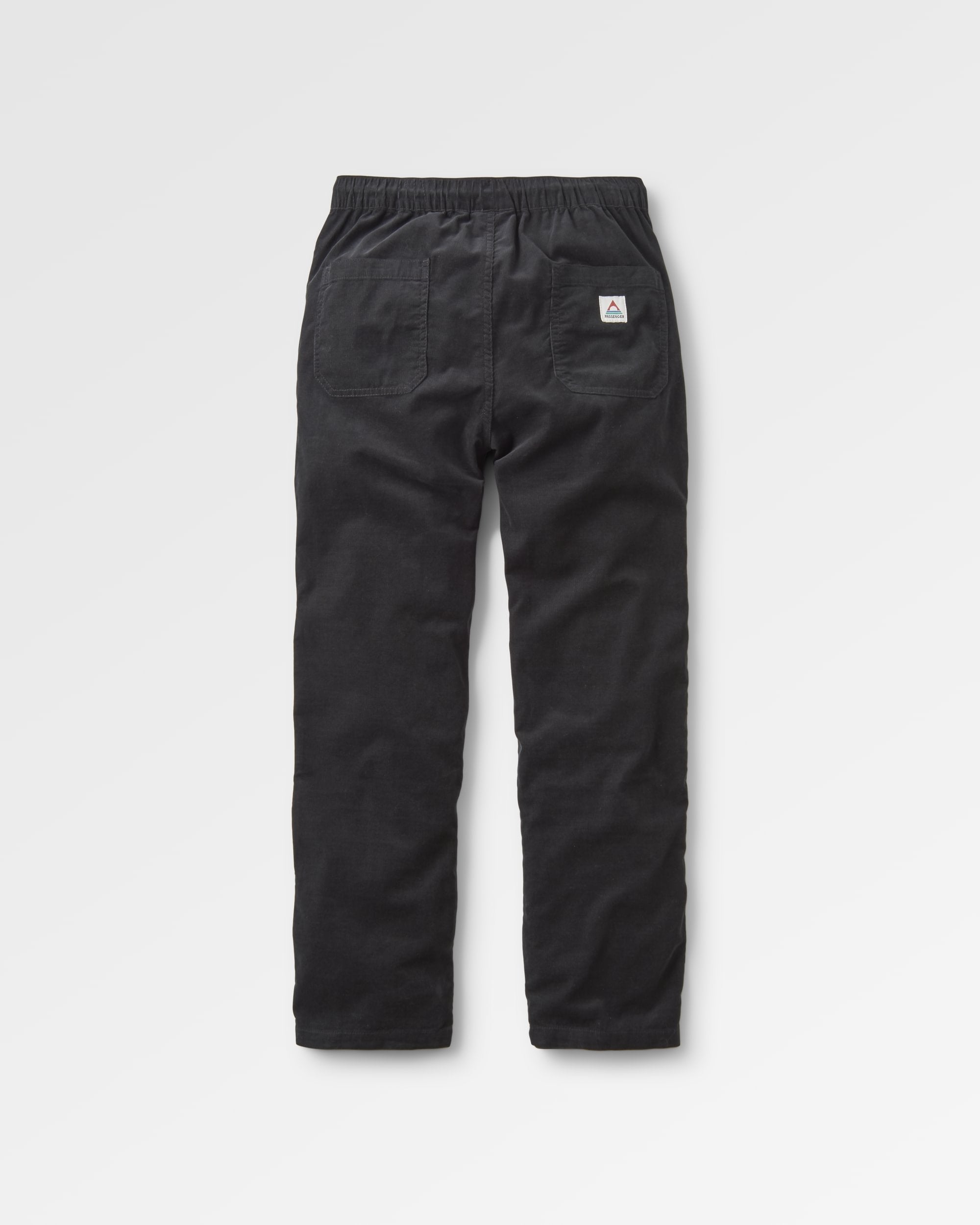 Compass Recycled Cord Trouser - Black - Flatlay