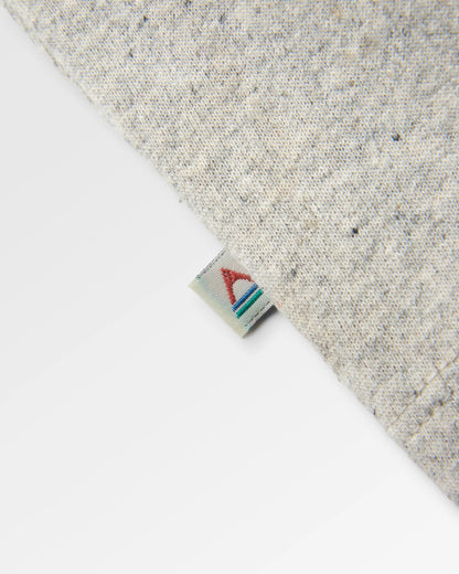 Snapshot Recycled Cotton T-Shirt - Light Grey Marl - Flatlay