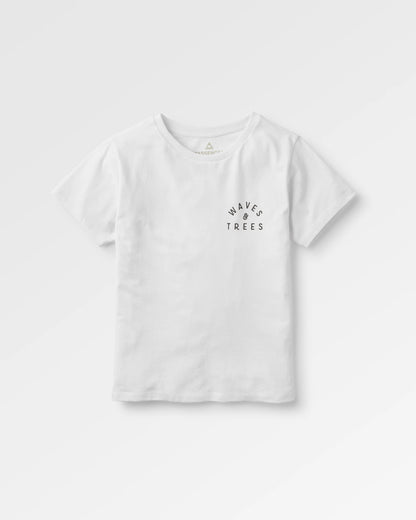 Penida Recycled Cotton T-Shirt - White - Flatlay