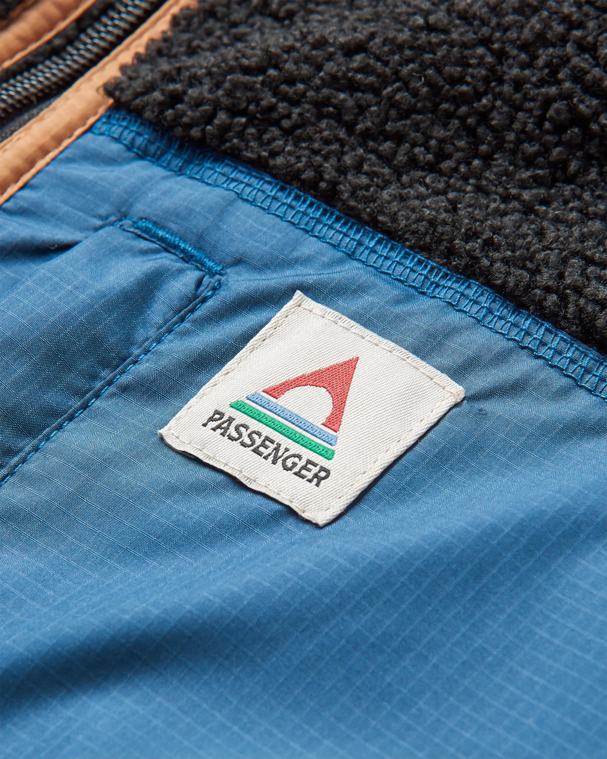 Born Explorer Recycled Polar-Lined Sherpa Vest - Black - Flatlay