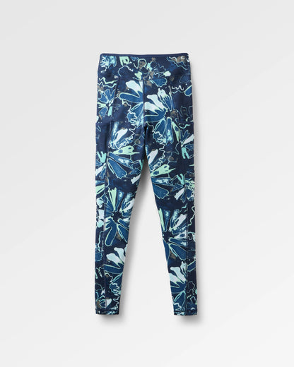 Mantra Recycled Active Legging - Frost Ice Blue - Flatlay