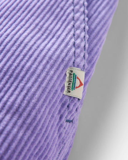 Avian Organic Cord Short - Retro Purple - Flatlay