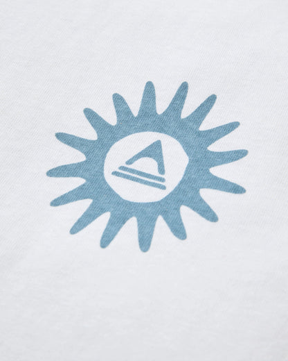 Easy Days Recycled Cotton T-Shirt - White - Flatlay